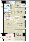 ガーデニエール砧レジデンス 620 間取り図