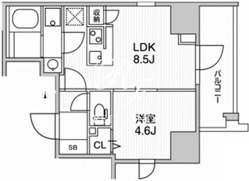 ウィーブベース上野ノース 903 間取り図