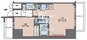プレジオ西新井 401 間取り図