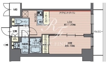 プレジオ西新井 603 間取り図