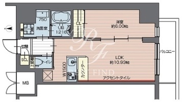 プレジオ西新井 804 間取り図