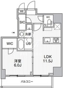 エスレジデンス新御徒町キアーロ 2B 間取り図