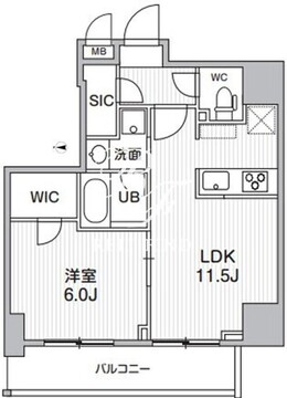 エスレジデンス新御徒町キアーロ 3B 間取り図