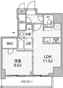 エスレジデンス新御徒町キアーロ 10B 間取り図