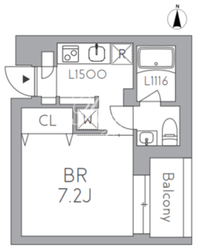J.リヴェール千歳烏山 302 間取り図