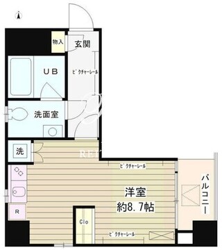 レオーネ三越前 303 間取り図
