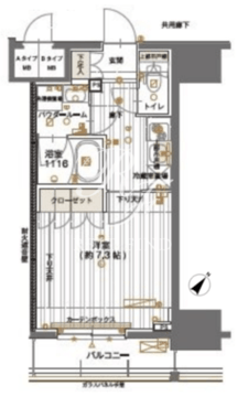 メインステージ神田須田町 302 間取り図