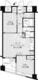 コスモリード新宿余丁町 406 間取り図