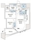 パークホームズ文京本駒込 404 間取り図