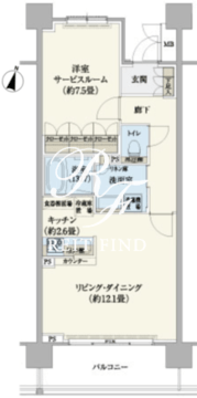 リージア経堂テラスガーデン 209 間取り図