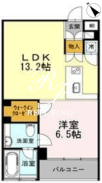 カスタリア目黒長者丸 207 間取り図