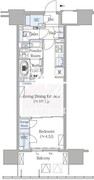 グランドシティタワー月島 2807 間取り図