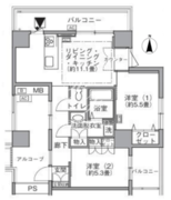 東雲キャナルコートCODAN 19-806 間取り図