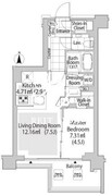 パークフラッツ渋谷神山町 504 間取り図