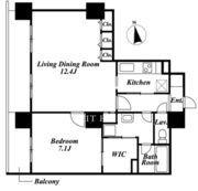 ドゥーエ蒲田 1102 間取り図