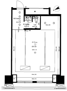 The SOHO 624 間取り図