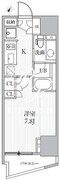 シーズンフラッツ大井町 602 間取り図