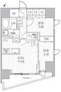 シーズンフラッツ大井町 801 間取り図