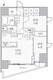 シーズンフラッツ大井町 801 間取り図