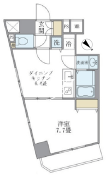 KDXレジデンス元浅草 1004 間取り図