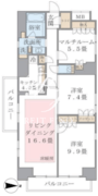 ブリリアイスト東雲キャナルコート 1114 間取り図