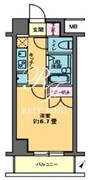 カスタリア要町 802 間取り図
