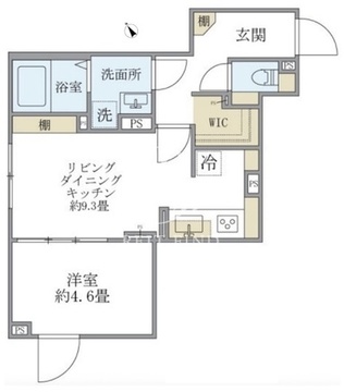 エクザム赤坂 103 間取り図