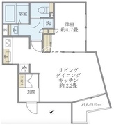 エクザム赤坂 504 間取り図