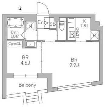 グランデュオ代沢5 102 間取り図