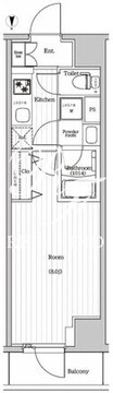 プレミアムキューブG東新宿 602 間取り図