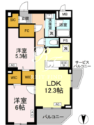 ロイジェント上板橋 301 間取り図