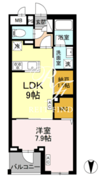 ロイジェント上板橋 303 間取り図