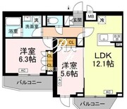ロイジェント上板橋 307 間取り図