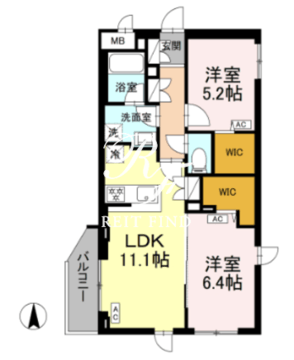 ロイジェント上板橋 403 間取り図