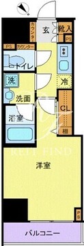 ブレシア日本橋蛎殻町 505 間取り図