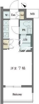 カスタリア大井町 704 間取り図