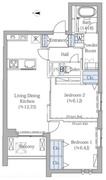 ザ・プレイス中野桃園 201 間取り図