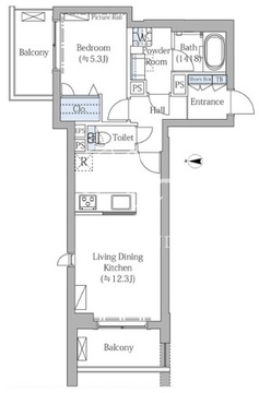 ザ・プレイス中野桃園 302 間取り図