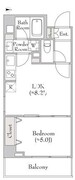 ルミーク大森 403 間取り図
