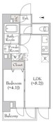 ルミーク大森 305 間取り図