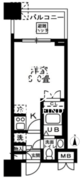 レジディア錦糸町 411 間取り図