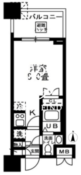 レジディア錦糸町 411 間取り図