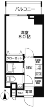 ラクラス両国 502 間取り図
