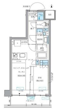 パークアクシス品川シーサイド 503 間取り図