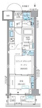 パークアクシス品川シーサイド 311 間取り図