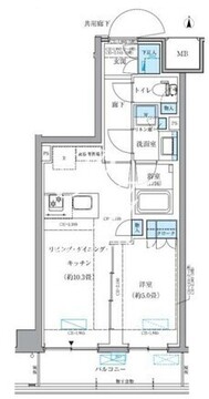 パークアクシス品川シーサイド 404 間取り図