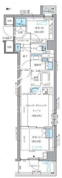 パークアクシス品川シーサイド 112 間取り図