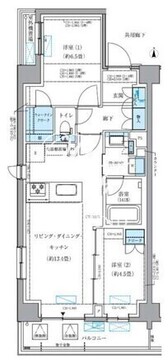 パークアクシス品川シーサイド 304 間取り図