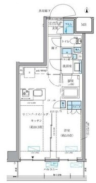 パークアクシス品川シーサイド 306 間取り図