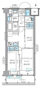 パークアクシス品川シーサイド 210 間取り図